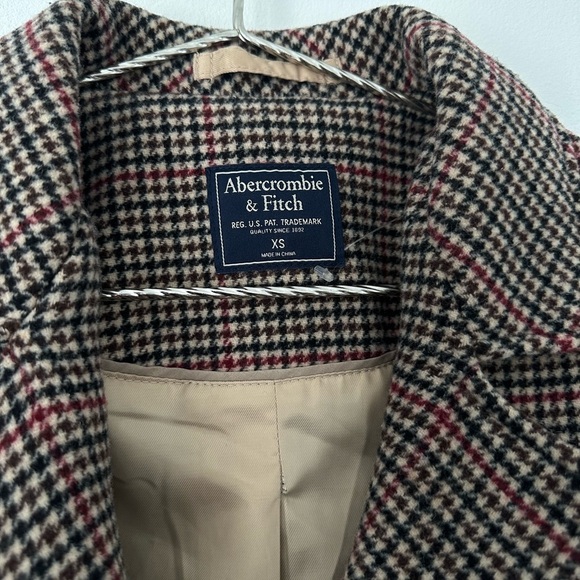 Abercrombie & Fitch Houndstooth Pea Coat - Picture 4 of 6